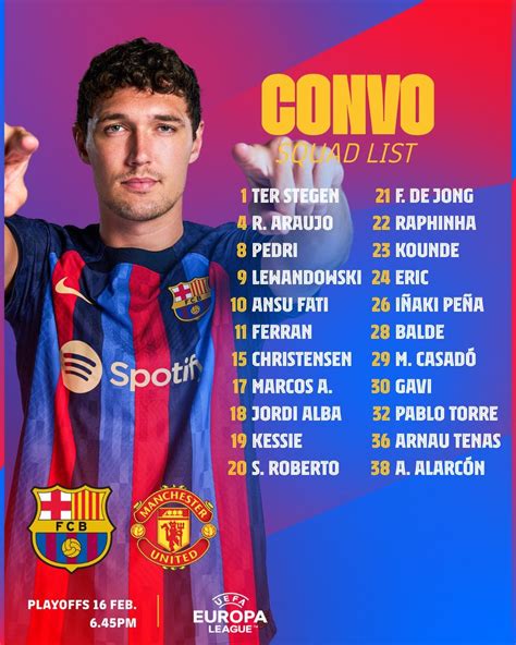 Barça Notes 🗒 On Twitter 📌 The Fc Barcelona Squad List For Barçamufc