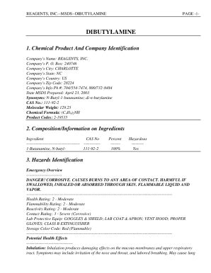 Fillable Online Reagents Company Profile Valuation Funding