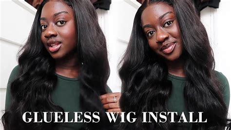 QUICK EASY GLUELESS WIG INSTALL BODY WAVE ALI PEARL HAIR REVIEW