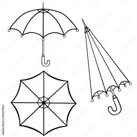 Closed Umbrella Drawing