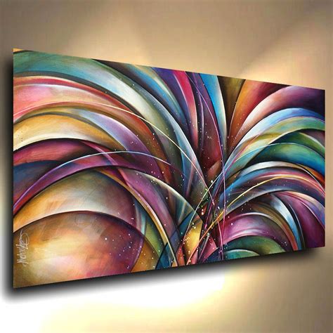 Abstract Art Modern Contemporary Giclee Canvas Print Of A Mix Lang