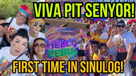 OUR FIRST SINULOG EXPERIENCE VIVA PIT SENYOR SANTO NIÑO YouTube