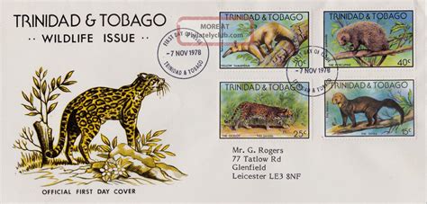 Trinidad & Tobago : Wildlife Issue First Day Cover (1978)