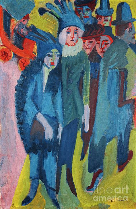 Street Scene Strassenszene 1913 Painting By Ernst Ludwig Kirchner