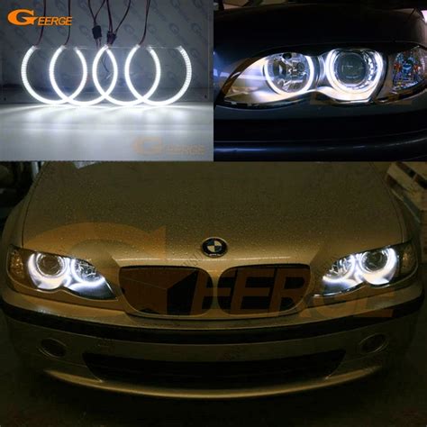 For Bmw E46 325i 325xi 330i 330xi Hid Headlights 1999 2004 Excellent Angel Eyes Ultra Bright Smd