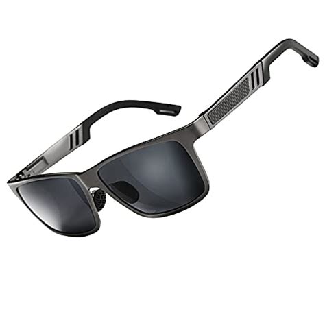 Gafas De Sol Polarizadas Para Hombres Al Mg Marco De Metal Conduc