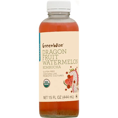 Greenwise Kombucha Dragon Fruit Watermelon 15 Fl Oz Delivery Or