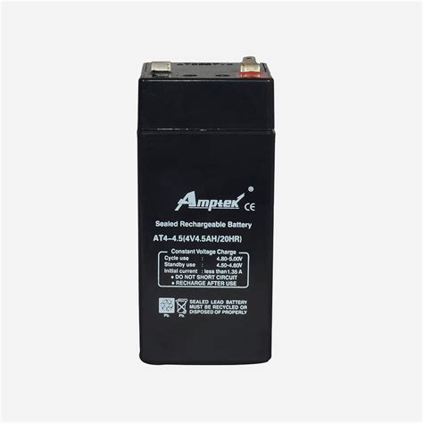 Me04v4a5at Amptek At4 454v45ah20hr Sealed Rechargeable Battery Push Type At Rs 495piece