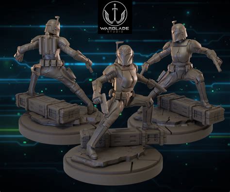 Stl File Star Wars Shatterpoint Bo Katan Presupported Included D