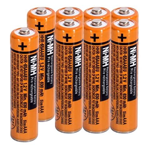 8 Pack HHR 65AAABU NI MH Rechargeable Battery For Panasonic 1 2V 630mAh