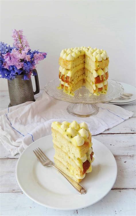 Passion Fruit White Chocolate Coconut Layer Cake Domestic Gothess