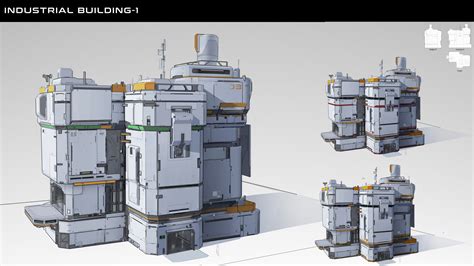 Artstation Sci Fi Industrial Building