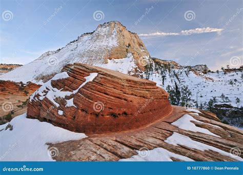 Winter Zion National Park stock photo. Image of outdoors - 10777860