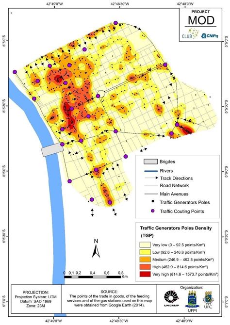 Tgp Density And Selection Of Traffic Counting Points In The Most