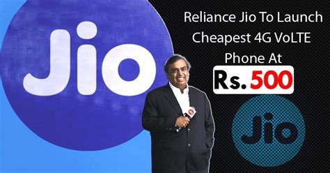 Omg Reliance Jio Launching 4g Volte Phone At Just Rs 500