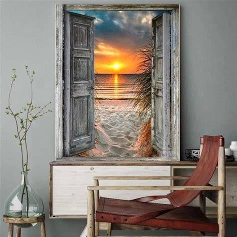 D Diamond Painting Paysage Coucher De Soleil Diy Broderie Diamant Kit