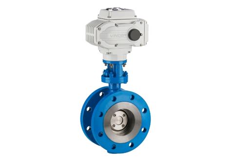 Vincer Electric Hard Seated Butterfly Valve