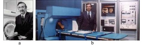 A The First Emi Head Scanner With Godfrey Hounsfield And B The