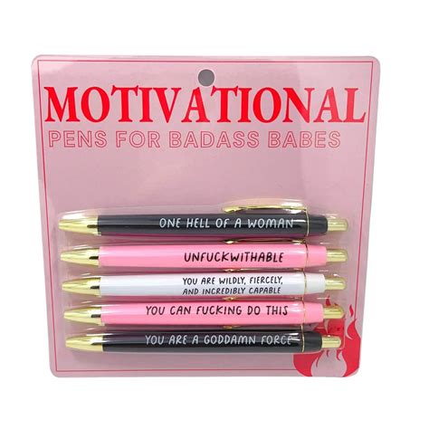 Motivational Pens For Badass Babes Leading Men Fiber Arts