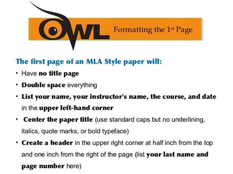 Purdue Owl Mla Format