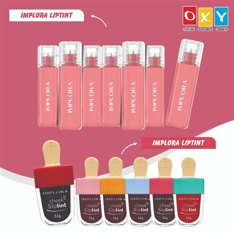 Jual Implora Jelly Tint Cheek Lip Tint Pewarna Bibir Ombre Lips