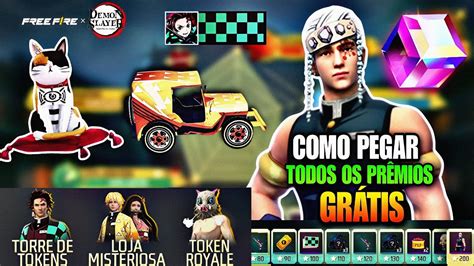 Como Pegar Todos Os Pr Mios Gr Tis Do Evento Demon Slayer Free Fire