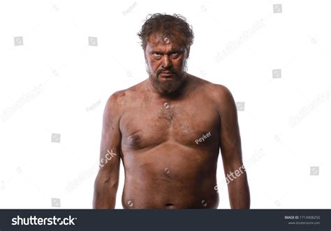 Portrait Naked Dirty Man Stock Photo Shutterstock