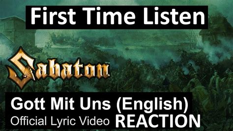 Sabaton Gott Mit Uns Reaction First Time Listen YouTube