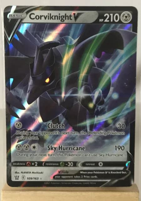 POKEMON CORVIKNIGHT V 109 163 Battle Styles Ultra Rare Holo Presque