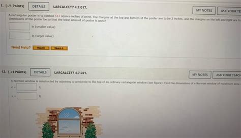 Solved Points Details Larcalcet Mi Find Chegg