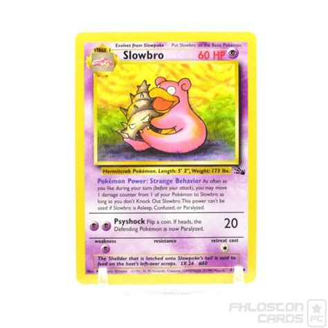 Slowbro Fossil Set Uncommon Pokemon Card Unlimited Nm