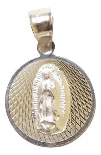 Medalla De La Virgen De Guadalupe Cadena En Plata Ley En Venta En