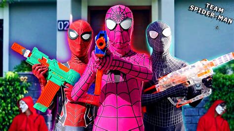 TEAM SPIDER MAN NERF WAR IN REAL LIFE Where Is SPIDER GIRL