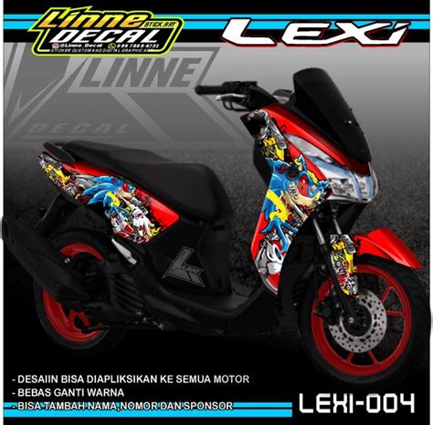 Jual Decal Sticker Full Body Yamaha Lexi Doraemon Dekal Stiker Striping