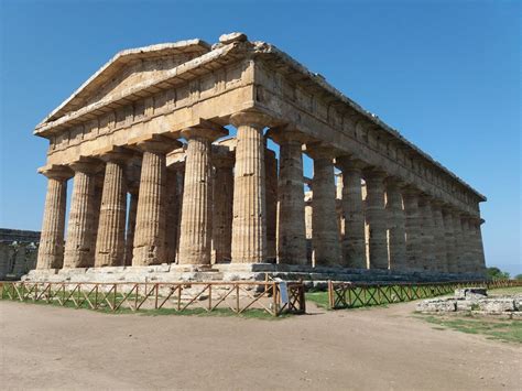 Ancient Greece Buildings Paestum Temples Paestum Poseidon