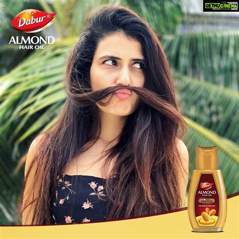 Fatima Sana Shaikh Instagram With Dabur Almond Hair Oil Change Your