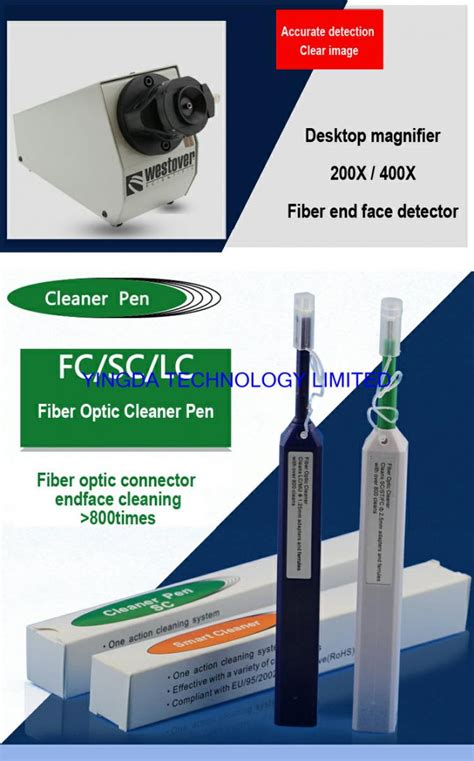 St Fc Lc Sc 25mm Optical Fiber Connector End Face Cleaning Pen One Click Cleaner Pen 800 Times