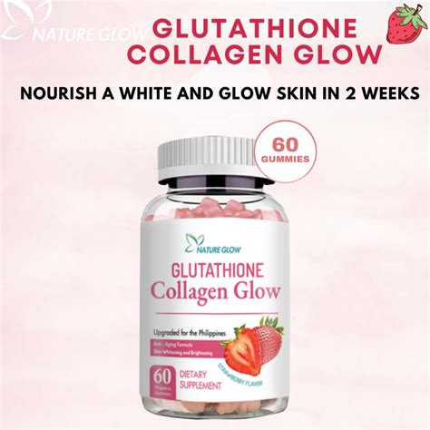 Buy 1 Take 3NATURAL Glutathione Collagen Glow Strawberry And