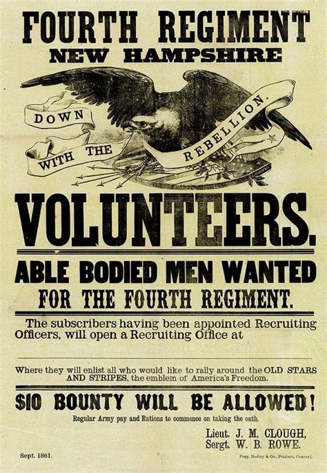 Civil War Recruitment Posters 1861 1864 Click Americana