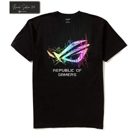 Jual Kaos Baju Rog Republic Of Gamers Tshirt Oversize Lokal Tee Baju