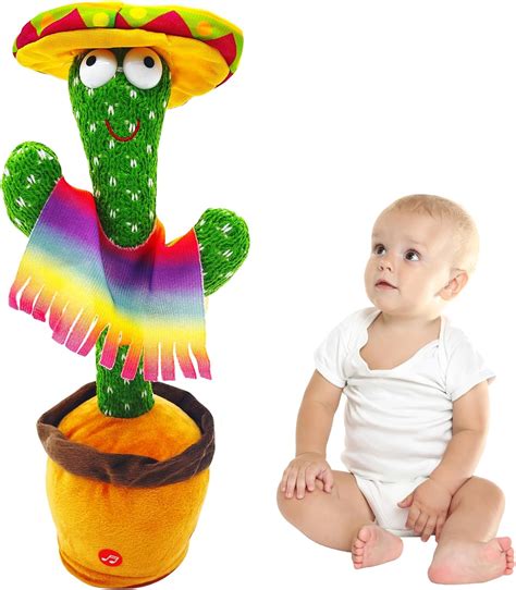 Sanjoin Dancing Talking Cactus Toy For Baby Toddler Boys