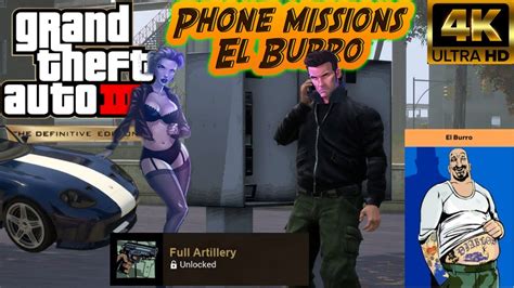 Gta 3 Phone Missions El Burro Remastered Definitive Edition Youtube