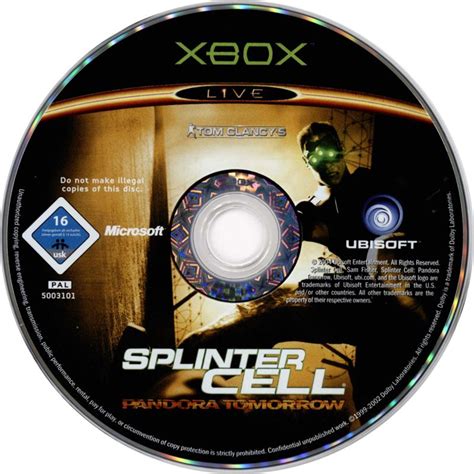 Tom Clancy S Splinter Cell Pandora Tomorrow Box Cover Art