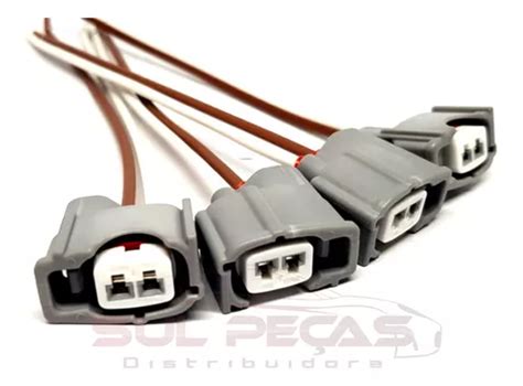 X Plug Conector Bico Injetor Toyota Corolla Fielder Hilux Frete Gr Tis