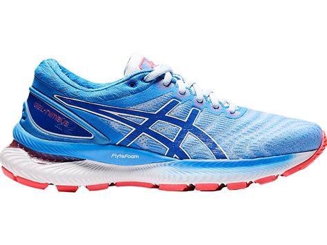 Womens Asics Gel Nimbus 22 Running Shoe Mesh Flytefoam Spevafoam