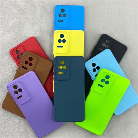 Capa Capinha Case Xiaomi Poco F4 Silicone Aveludada Colorida Capinha