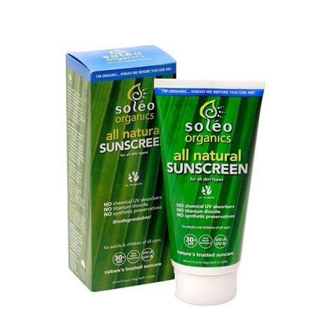Soleo Organic Sunscreen SPF30+ - 80g or 150g | All natural sunscreen ...