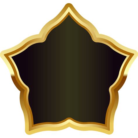 Gold Badge Frame Png