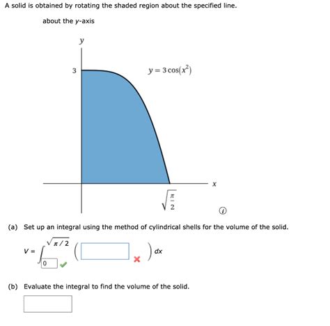 Solved A Solid Is Obtained By Rotating The Shaded Region Chegg