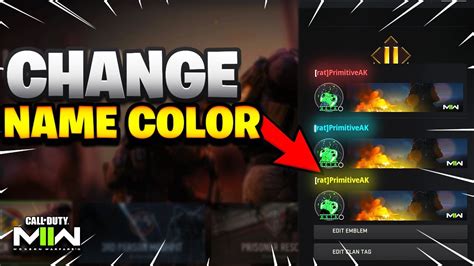 How To Change Your Name ANY COLOR In MW2 Change Clantag Name Color